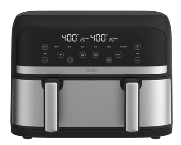 bella PRO 4-qt. TriZone Touchscreen Air Fryer with Dual Flex Basket – – Just $44.99!