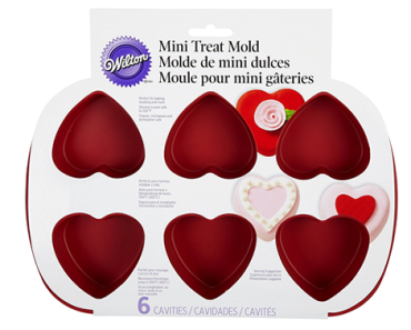 Wilton Silicone Heart Mold Pan with 6-Hearts! Just $6.95! Wilton Silicone Heart Mold Pan with 6-Hearts! Just $6.95!