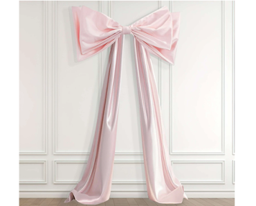 Large Satin Decorative Bow, Pink, 85″ – Just $14.88! Large Satin Decorative Bow, Pink, 85″ – Just $14.88!