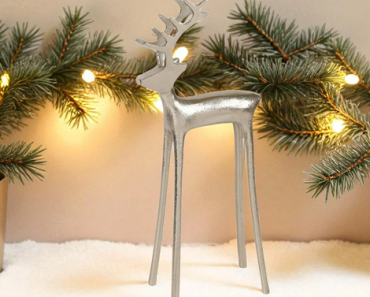 Reindeer Christmas Tabletop Decoration, Pewter – Just $3.58!
