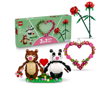 LEGO Hearts & Flowers Gift Set: Valentines Day 3 Sets in 1 – 66817 – Just $20.00!