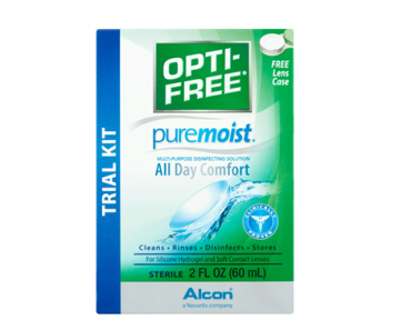 OPTI-FREE Alcon PureMoist All Day Comfort Multi-Purpose Disinfecting Solution Trial Kit – Just $2.94!