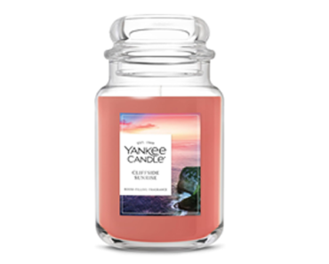 Yankee Candle Cliffside Sunrise, Scented Candle, 22oz – Just $10.92!