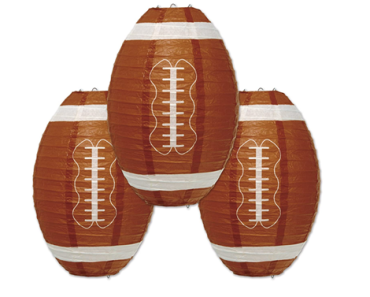 Football Paper Lanterns 11-Inch – 3 Pack – Just $9.41!