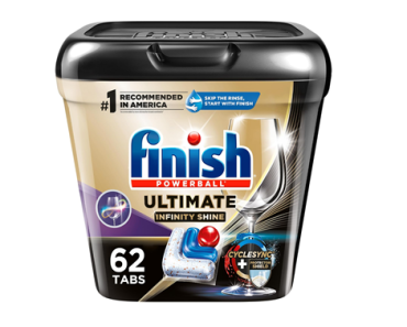 Finish Ultimate Plus Infinity Shine – 62 Count Dishwasher Detergent – Just $12.43! Finish Ultimate Plus Infinity Shine – 62 Count Dishwasher Detergent – Just $12.43!