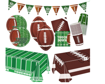 Football Party Supplies Kit Serve 24 – Just $13.99!