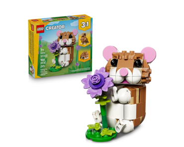 LEGO Creator 3 in 1 Cute Hamster with a Flower Building Toy 31376 – Just $9.99!