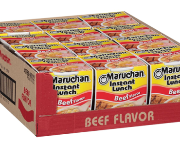 Maruchan Instant Lunch Beef, Ramen Noodle Soup, 12 Count – Just $6.15!