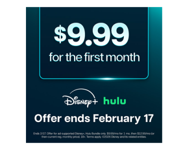 The Disney+, Hulu Bundle is back with a $9.99 first-month offer!