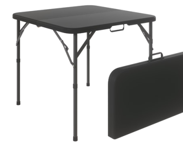 34″ Square Folding Table,Fold-in-Half Plastic Card Table – Just $28.99!