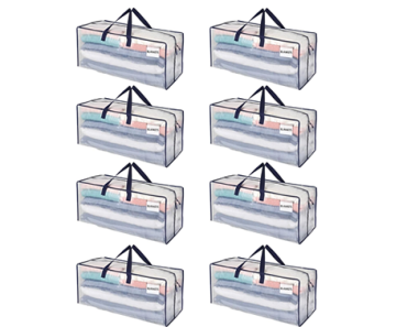 8 Pack Moving Storage Bags w/Backpack Straps – Just $35.69!