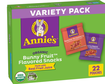 Annie’s Organic Bunny Fruit Snacks, Variety Pack, 22 Pouches – Just $7.47! Annie’s Organic Bunny Fruit Snacks, Variety Pack, 22 Pouches – Just $7.47!