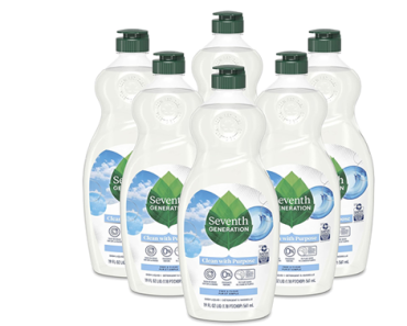 Seventh Generation Dish Liquid Soap Free & Clear liquid soap Pack of 6 – Just $13.91.!