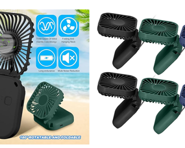 6 Pack Personal Portable Fan – USB Rechargeable Battery, 3 Speed – Just $22.99! 6 Pack Personal Portable Fan – USB Rechargeable Battery, 3 Speed – Just $22.99!