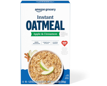 Amazon Grocery, Maple & Brown Sugar Instant Oatmeal, 20 Ct – Just $3.00!