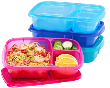 Bento Lunch Boxes – Reusable 3-Compartment Food Containers – Set of 4 – Just $14.99! Bento Lunch Boxes – Reusable 3-Compartment Food Containers – Set of 4 – Just $14.99!