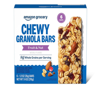 Amazon Grocery, Fruit & Nut Chewy Granola Bars, 6 Ct – Just $1.58!