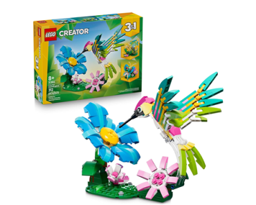 LEGO Creator 3 in1 Wild Animals: Colorful Hummingbird 31384 – Just $24.99!