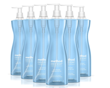 Method Gel Dish Soap, Sea Minerals Scent, Biodegradable Formula, Pack of 6 – Just $17.80!