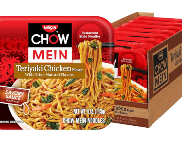 Nissin Chow Mein Teriyaki, Chicken, 4 Ounce – Pack of 8 – Just $7.75!