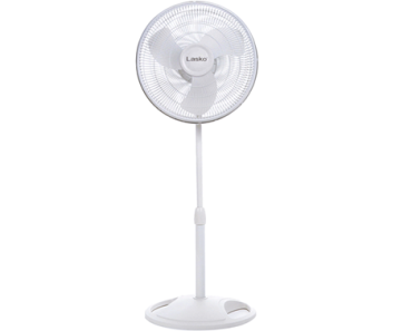 Lasko 16″ Oscillating Stand 3-Speed Fan in Black or White – Just $31.42!